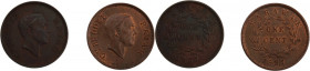 Sarawak 1 Cent 1937 (Lot of 2 Coins) 
 Sarawak 1 Cent 1937 (Lot of 2 Coins) Bronze KM#18 
Grade: UNC