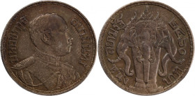 Thailand 1 Baht 1914-18 (BE2457-61) 
 Thailand 1 Baht 1914-18 (BE2457-61) Silver KM#45 Rama VI 
Grade: AU