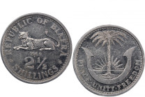 Biafra 2 1/2 Shilling 1969 
 Biafra 2 1/2 Shilling 1969 Aluminium KM#4&nbsp; 
Grade: UNC