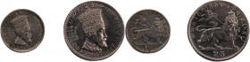 Ethiopia 25/10 Matonas 1930-31 (EE1923) (Lot of 2 Coins) 
 Ethiopia 25/10 Matonas 1930-31 (EE1923) (Lot of 2 Coins) Nickel KM#30/KM#29&nbsp; Haile Se...