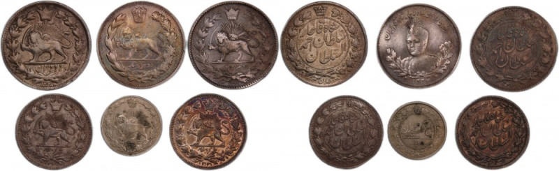 Iran 1321-1332 (Lot of 6 Coins) 
 Iran 1321-1332 (Lot of 6 Coins) Silver/2000 D...