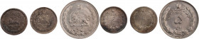Iran 5 Rials 1966 (SH1345) 1/2 Rial 1931 (SH1310) and 1/2 Rial 1936 (SH1315) 
 Iran 5 Rials 1966 (SH1345) 1/2 Rial 1931 (SH1310) and 1/2 Rial 1936 (S...