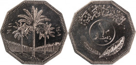 Iraq 1 Dinar 1981 (AH 1401) 
 Iraq 1 Dinar 1981 (AH 1401) Iraq 1 Dinar 1981 (AH 1401) Royal Mint Republic Nickel KM#170

Grade: UNC