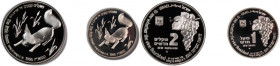 Israel 1 New Sheqel and 2 New Sheqalim 1995 Fox and Vineyard (2 Coins) 
 Israel 1 New Sheqel and 2 New Sheqalim 1995 Fox and Vineyard (2 Coins) 1 New...
