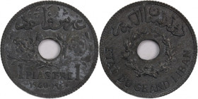 Lebanon 1 Piastre 1940 
 Lebanon 1 Piastre 1940 Zinc KM#3a 
Grade: UNC