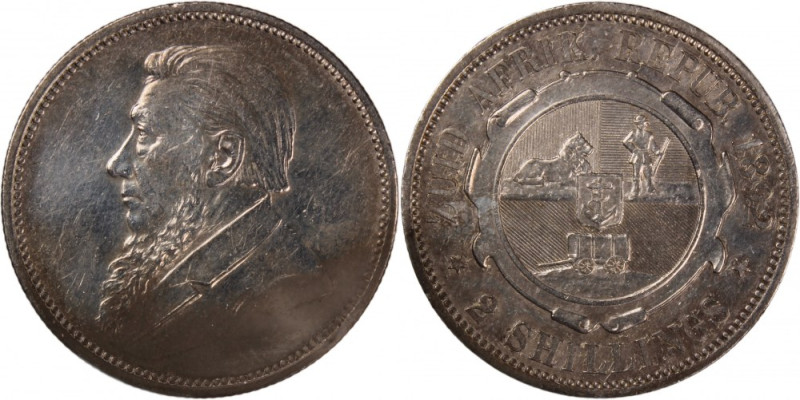 South Africa 2 Shillings 1892 
 South Africa 2 Shillings 1892 South African Rep...