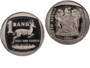 South Africa 1 Rand 1993 
 South Africa 1 Rand 1993 Nickel KM#138 Mintage:7790 Pcs 
Grade: PROOF