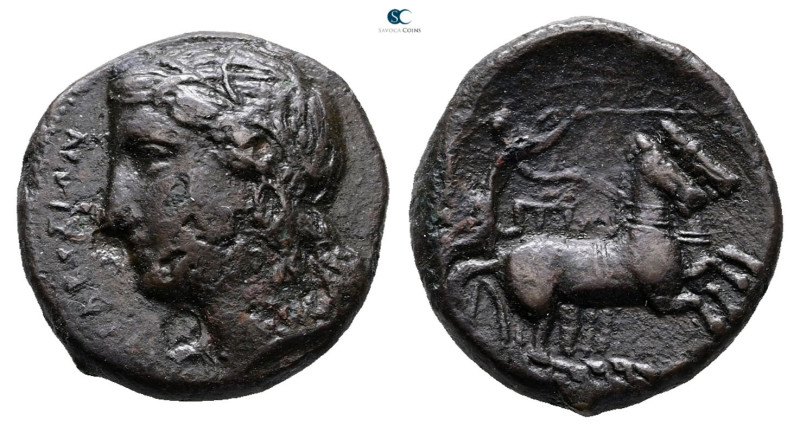 Sicily. Syracuse. Time of Hiketas II 287-278 BC. 
Bronze Æ

21 mm, 6,48 g

...