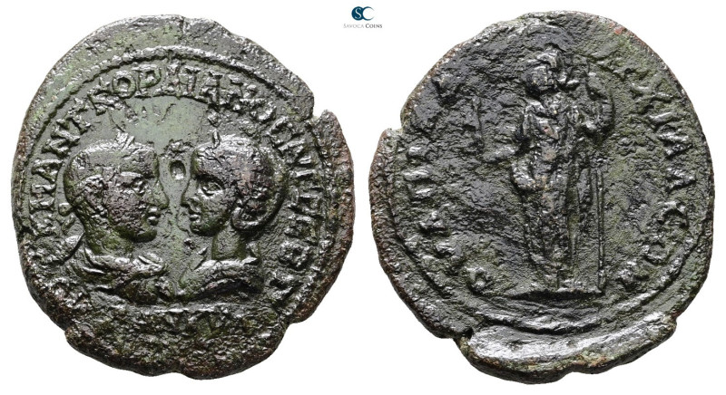 Thrace. Anchialos. Gordian III and Tranquillina AD 238-244. 
Bronze Æ

30 mm,...