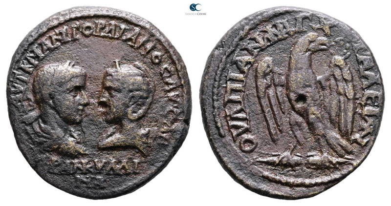 Thrace. Anchialos. Gordian III with Tranquillina AD 238-244. 
Bronze Æ

27 mm...