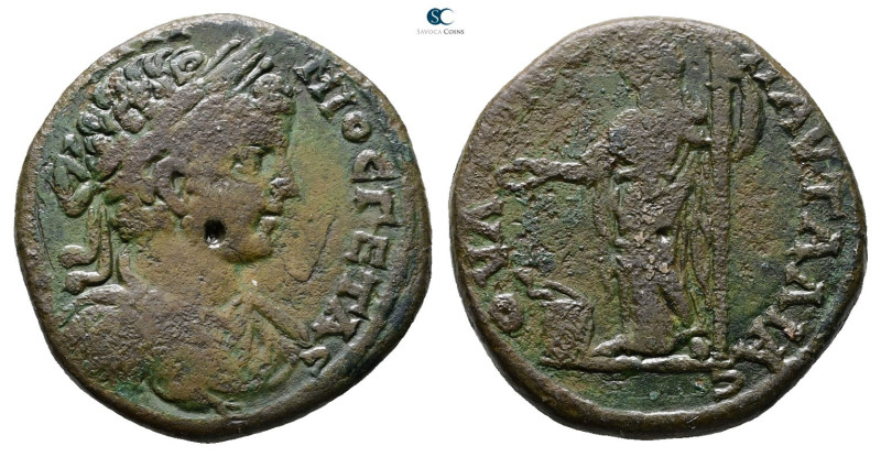 Thrace. Pautalia. Geta AD 198-211. 
Bronze Æ

27 mm, 13,10 g



Nearly Ve...