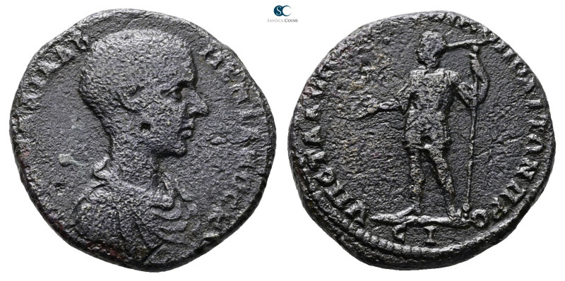 Moesia Inferior. Nikopolis ad Istrum. Diadumenian, as Caesar AD 217-218. 
Bronz...