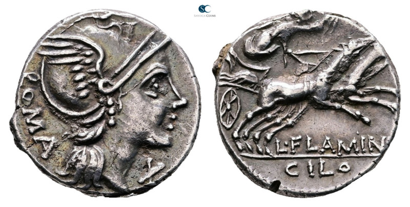 L. Flaminius Chilo 109-108 BC. Rome
Denarius AR

18 mm, 3,88 g



Very Fi...