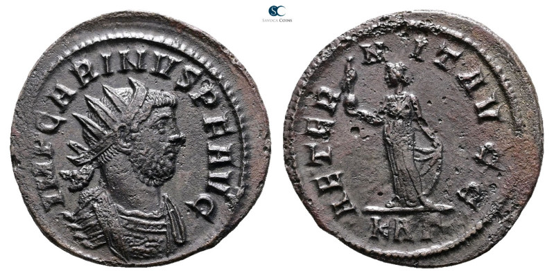 Carinus AD 283-285. Rome
Antoninianus Æ

22 mm, 3,28 g



Very Fine