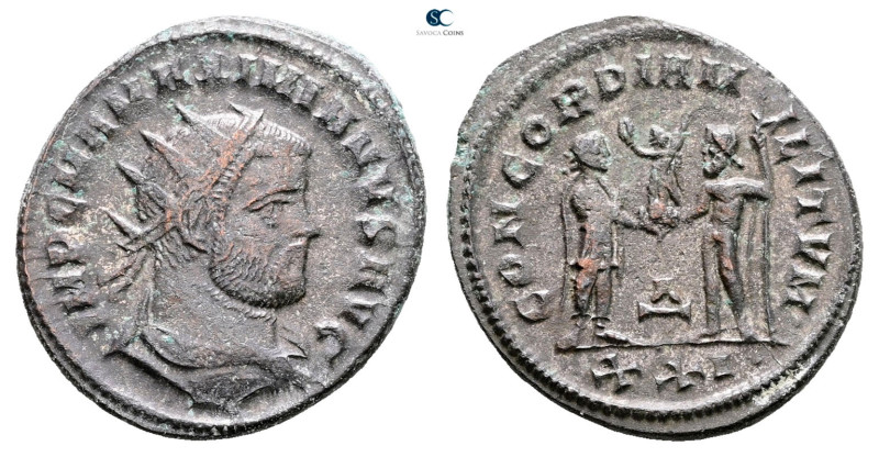 Maximianus Herculius AD 286-305. Cyzicus
Radiatus Æ

23 mm, 4,75 g



Ver...