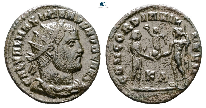 Galerius Maximianus, as Caesar AD 293-305. Cyzicus
Radiatus Æ

20 mm, 2,92 g...