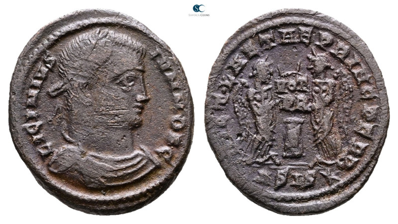 Licinius II, as Caesar AD 317-324. Siscia
Follis Æ

20 mm, 3,44 g



Very...