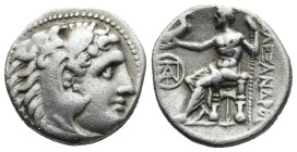 KINGS OF MACEDON. Demetrios I Poliorketes.(306-283 BC). Posthumous issue in the name and types of Alexander III. Miletos, circa 295-294 BC
AR Drachm ...