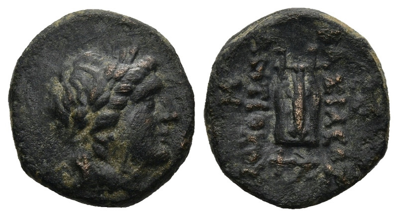 SELEUKID KINGDOM. Antiochos II Theos (261-246 BC). Sardes
AE Bronze (13,3mm 2,1...
