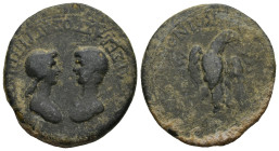 PHRYGIA. Apameia. Nero with Agrippina II (AD 54-68). Marios Kordos, magistrate.
AE Bronze (26mm 9,03g)
Obv: NEPΩN KAIΣAP ΣEBAΣTOΣ AΓPIΠΠINA ΣEBAΣTH....