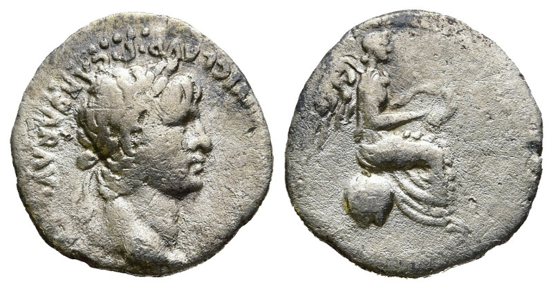 CAPPADOCIA. Caesarea. Nero (54-68 AD).
AR Hemidrachm (14,9mm 1,5g)
Obv: Laurea...