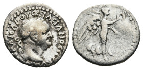 CAPPADOCIA. Caesarea. Vespasian (69-79 AD)
AR Hemidrachm (16mm 1,7g)
Obv: AYTOKP KAICAP OYЄCΠACIANOC CЄBA. Laureate head right.
Rev: Nike advancing...