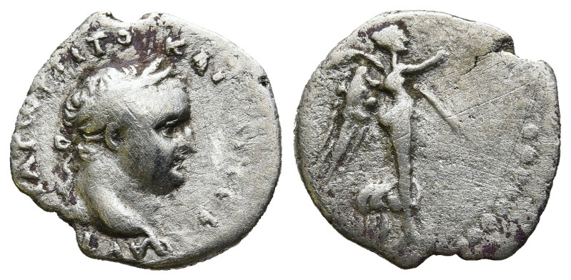 CAPPADOCIA. Caesarea. Titus (79-81 AD).
AR Hemidrachm (15,3mm 1,6g)
Obv: AYTOK...
