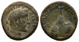 CAPPADOCIA. Caesarea. Antoninus Pius (AD 138-161)
AE Bronze (21,8mm 8,8g)
Obv: Laureate-headed bust of Antoninus Pius wearing paludamentum, right
R...
