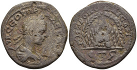 CAPPADOCIA, Caesarea. Severus Alexander (AD 222-235)
AE Bronze (28,9mm 13,2g)
Obv: ΑΥ Κ ϹΕΟΥΗΡΟϹ ΑΛΕΞΑΝΔΡ. aureate and draped bust of Severus Alexan...