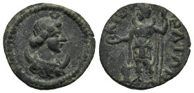 PHRYGIA. Cibyra. Pseudo-autonomous, time of Antoninus Pius to Marcus Aurelius (AD 138-180)
AE Bronze (17,1mm 2g)
Obv: Draped bust of Selene-Hekate, ...