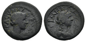MYSIA. Germe. Pseudo-autonomous. (Circa 100-130 AD)
AE Bronze (16,1mm 2,76g)
Obv: ΙΕΡΑ ϹΥΝΚΛΗ. Draped male bust of Senate, right
Rev: ΓΕΡΜΗΝΩΝ. Lau...