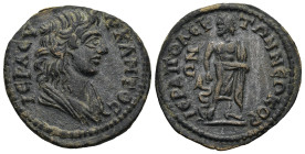 PHRYGIA. Hierapolis. Time of Elagabalus (AD 218-222)
AE Bronze (26,3mm 6,6g)
Obv: ΙΕΡΑ ϹΥΝΚΛΗΤΟϹ. Laureate and draped bust of the Senate, right
Rev...