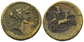 PHRYGIA. Hierapolis. Pseudo-autonomous, second or early third century AD
AE Bronze (27,1mm 10g)
Obv: ΙΕΡΑΠΟΛΕΙΤΩΝ. Head of Dionysus (youthful) weari...