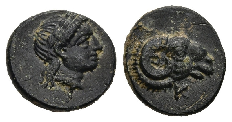 TROAS. Kebren. (Circa 387-310 BC)
AE Bronze (10,1mm 0,98g)
Obv.: Laureate head...