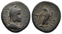 PHRYGIA. Laodicea ad Lycum. Pseudo-autonomous issue. Time of Tiberius (14-37 AD). Dioskourides, magistrate.
AE Bronze (16,2mm 3,8g)
Obv: ΛΑΟΔΙΚΕΩN D...