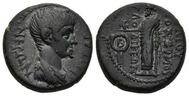 PHRYGIA. Laodicea ad Lycum. Nero (54-68 AD). Gaios Postomos, magistrate.
AE Bronze (20,1mm 6,5g)
Obv: ΝΕΡΩΝ ΚΑΙΣΑΡ Bare-headed and draped bust of Ne...