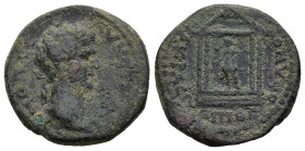 LYDIA. Nacrasa. Trajan (AD 98-117). Theophanes, strategos.
AE Bronze (20,1mm 3,98g)
Obv: ΑΥ ΝΕΡ ΤΡΑΙΑΝΟΝ ϹΕ. Laureate head right
Rev: ΝΑΚΡΑϹΙΤ ΕΠΙ ...
