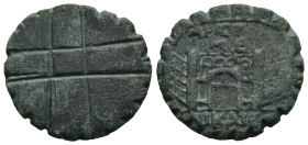 BITHYNIA. Nicaea. Uncertain (2nd-2rd centuries AD)
AE Bronze
Obv: Design
Rev: ΝΙΚΑΙΕΩΝ, ΑΡΙϹΤΩΝ ΜΕΓ. Bird's eye view of city with gates.
Very inte...
