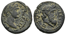 MYSIA. Pergamon. Trajan (AD 98-117). Second Neocorate
AE Bronze (16,9mm 2,78g)
Obv: Laureate head of Trajan, right
Rev: ΖΕΥϹ ΦΙΛΙΟϹ. Bare head of Z...