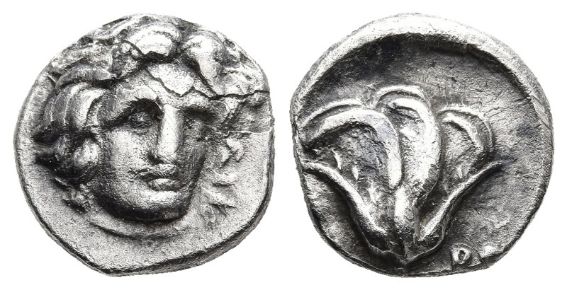 ISLAND off CARIA. Rhodos. Rhodes. (Circa 340-316 BC)
AR Hemidrachm (11,6mm 1,6g...