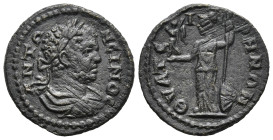 LYDIA. Thyateira. Caracalla (198-217 AD)
AE Bronze (20,3mm 3,2g)
Obv: ANTΩNEINOC. Laureate, draped and cuirassed bust right
Rev: ΘYATEIΡHNΩN. Athen...