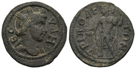 LYDIA. Tripolis. Pseudo-autonomous, time of Philip (AD 244-249). Second issue
AE Bronze (24,4mm 6g)
Obv: ΒΟΥΛΗ. Turreted and draped bust of the Boul...