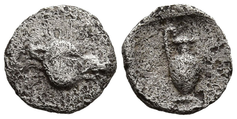 ASIA MINOR. Uncertain (5th-4th centuries BC)
AR Hemiobol (7,5mm 0,26g)
Obv: He...