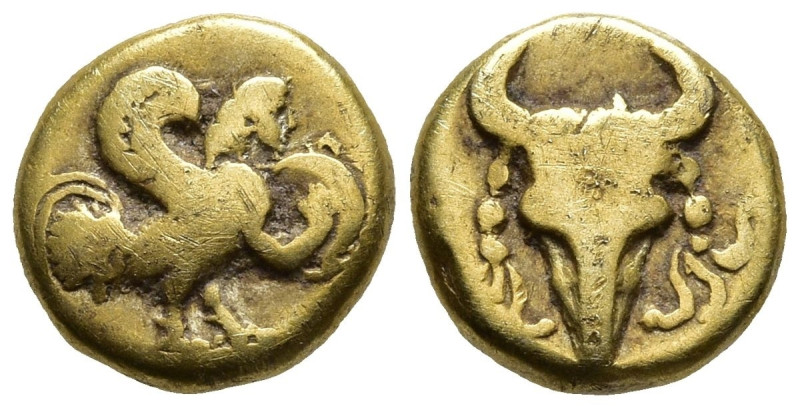 IONIA. Uncertain mint. (5th century BC)
EL Hemihekte or 1/12 Stater (8,1mm 0,95g...