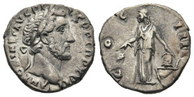 Antoninus Pius (AD 138-161). Rome
AR Denarius (17,2mm 3,17g)
Obv: ANTONINVS AVG PIVS P P TR P XVI. Laureate head of Antoninus Pius to right.
Rev: C...