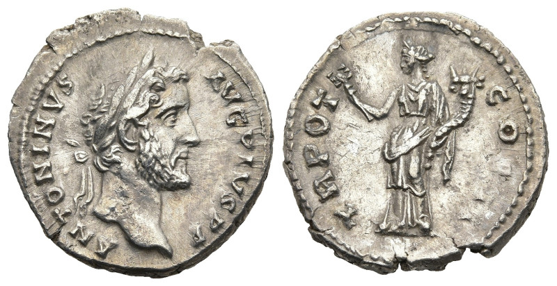 Antoninus Pius (AD 138-161). Rome
AR Denarius (19,4mm 3,23g)
Obv: ANTONINVS AV...