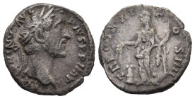 Antoninus Pius (AD 138-161). Rome
AR Denarius (18mm 2,8g)
Obv: ANTONINVS AVG PIVS P P IMP II. Laureate head right.
Rev: TR POT XXI COS IIII. Annona...
