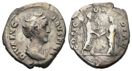 Diva Faustina Senior (died 140/1). Rome
AR Denarius (17,3mm 2,96g)
Obv: DIVA AVG FAVSTINA. Diademed and draped bust of Diva Faustina Senior to right...