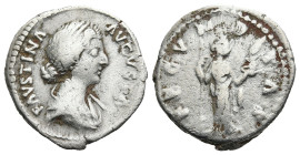 Faustina II (AD 147-175). Rome
AR Denarius. (19,7mm 3,34g)
Obv: FAVSTINA AVGVSTA. Draped bust of Faustina II to right
Rev: FECVNDITAS. Fecunditas, ...