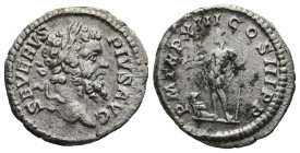Septimius Severus (AD 193-211). Rome
AR Denarius (19,2mm 3g)
Obv: SEVERVS PIVS AVG. Head of Septimius Severus, laureate, right.
Rev: P M TR P XIII ...